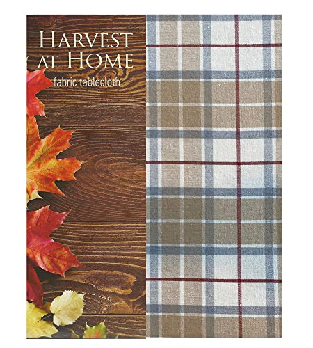 Lintex Grey Winter Cottage Cabin Plaid 100% Cotton Fabric Napkins, Gray/Taupe Country Rustic Holiday Plaid Easy Care Cotton Weave Napkins, Set Of 4 Napkins #TOP1