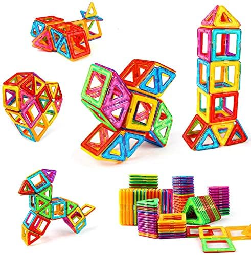 Magnetic Building Blocks Educational Toys Tiles Set for Boys & Girls Magnet Stacking Block Sets for Kid's Basic Skills Learning & Development Toys-Excellent Children's Gifts（YZ-088）