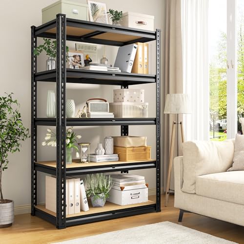 REIBII Storage Shelves with Smooth Edges for Garage Basement Shed Pantry (Pack of 2) - image 8