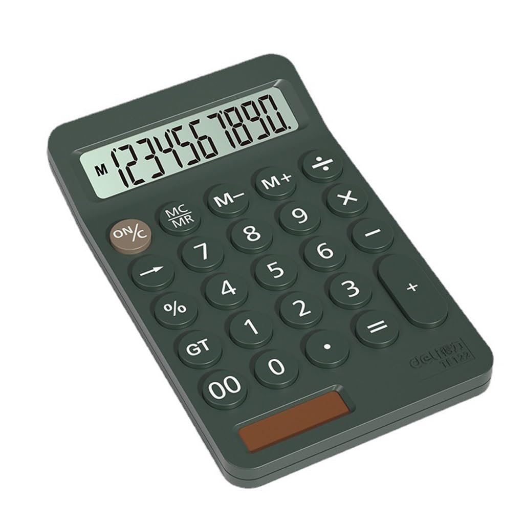 Portable Calculator Student Exam Learning Office Mini Solar Power Supply(Black)