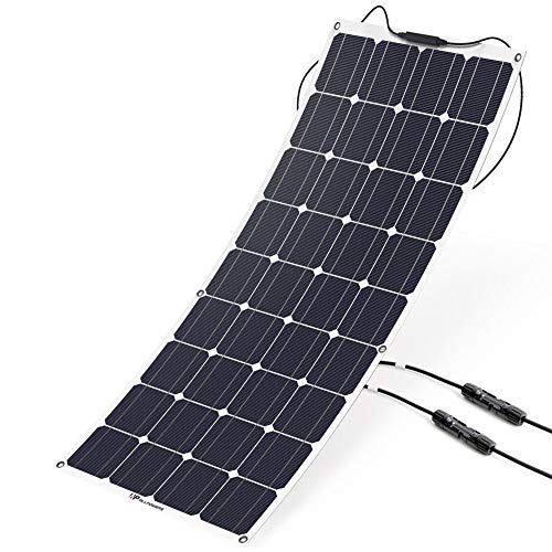 ALLPOWERS 18V 12V 100W Solar Panel Charger Monocrystalline Lightweight Flexible with MC4 Connector Charging for RV Boat Cabin Tent Car (Compatibility with 18V and Below Devices)