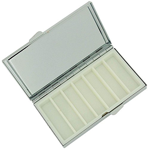 Vintage Desgin Butterfly Pill Box Compact Rectangle 7 Day Pill Box Pill Case #TOP1