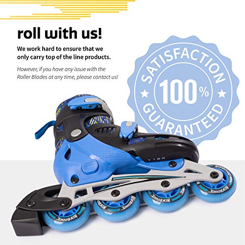image for New Bounce New-Bounce Adjustable Inline Skates for Girls and Boys - Ki