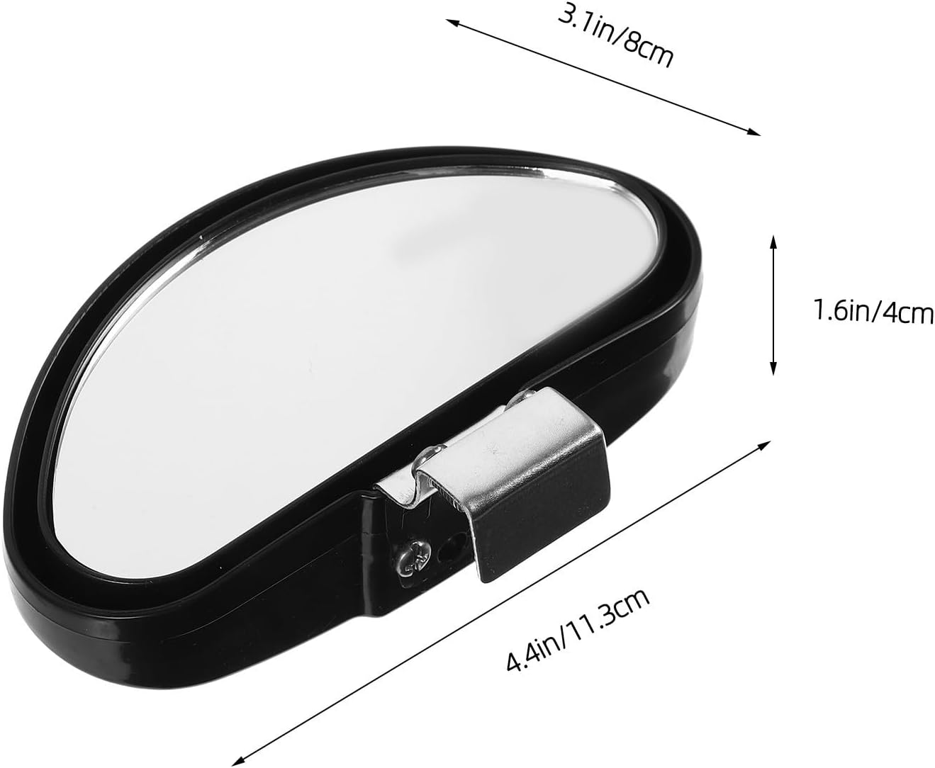 Alipis Adjustable Blind Spot Car Mirror with Broader View Wide Angle Rearview Auxiliary Mirror Made of Sturdy Abs and Glass for Enhancing Safety while Driving