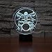 Produktbild Schlagzeug 3D Illusion Nachtlicht Rock Musikinstrumente LED Nachtlicht Schreibtisch Tischlampe 7 Farbwechsel Baby Sleeping Lightin