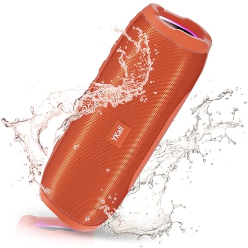 Ykall Altavoz Bluetooth 20w, Bluetooth Portátil Con Radio Fm Impermeable Ipx6 Hd Estéreo, 36 Horas De Reproducción, Altavoz Inalámbrico Bluetooth 5.0 Con Luces Led, Micrófono Naranja Ykall Altavoz Bluetooth 20w, Bluetooth Portátil Con Radio Fm Impermeable Ipx6 Hd Estéreo, 36 Horas De Reproducción, Altavoz Inalámbrico Bluetooth 5.0 Con Luces Led, Micrófono Naranja