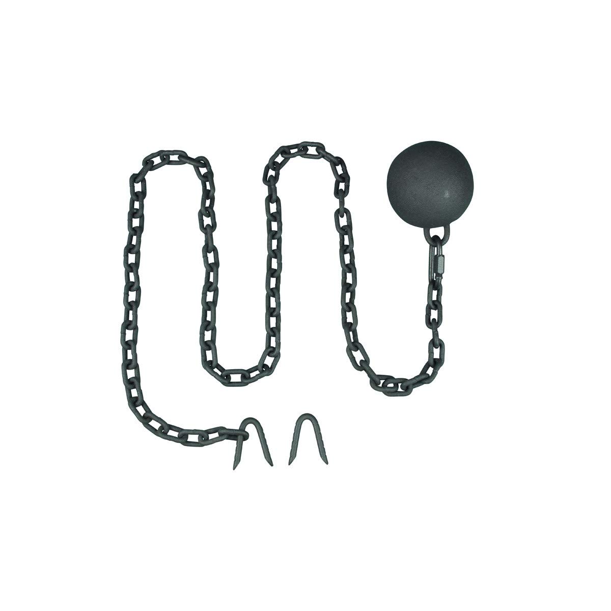 Renovator's Supply Cast Iron Cannonball Weight Gate Closer Colonial Design and 5 Feet Chain