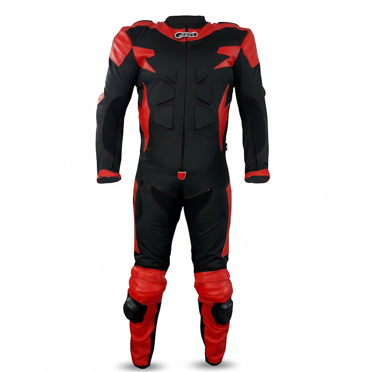 BI ESSE - Motorradanzug aus Leder und Stoff, ideal für Straßen, lange Reisen, Touring, Pitbike,komplett mit Höcker und harten Protektoren