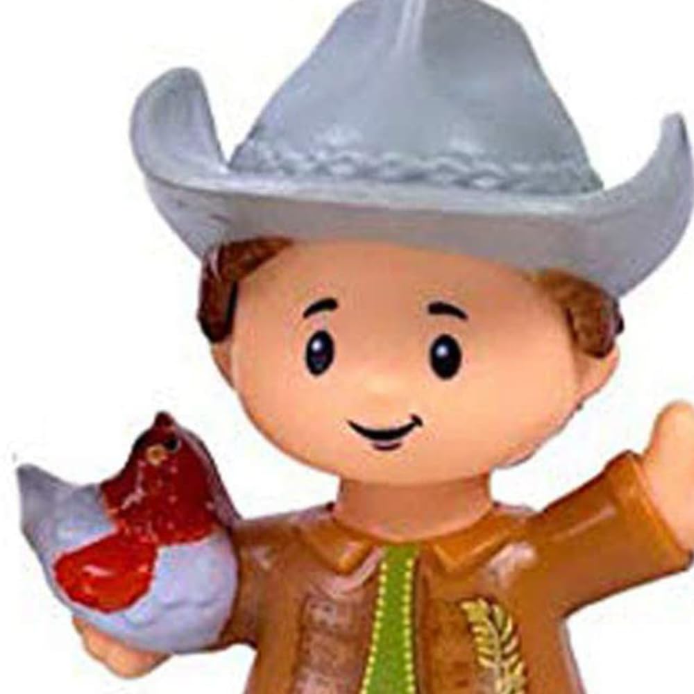 Fisher-Price Ersatzteil Little People Caring for Animals Farm Zoo Safari Friends Spielset DWC31 und CHJ51 - Ersatz Farmer Cowboy Figur