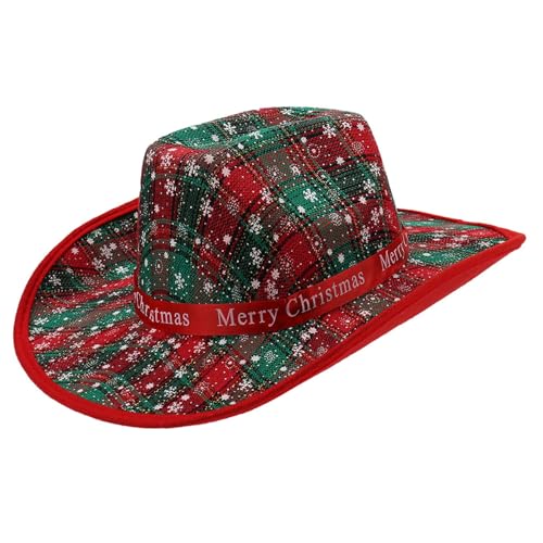 BLNGET Sombreros de mezclilla de Navidad, unisex, transpirable, de tela suave, para fiestas, actividades al aire libre, uso casual, plegable, no tejido, Copo de nieve cornudo, Talla única