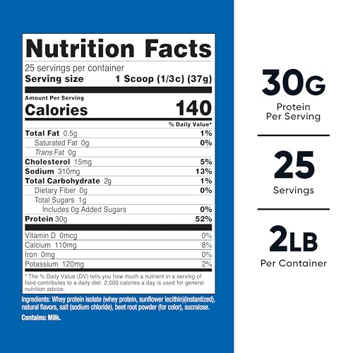 Image of Nutricost Whey Protein Isolate (Strawberry Milkshake) 2LBS