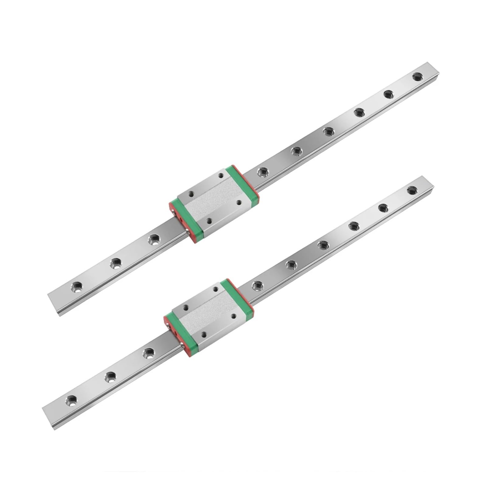 3D-Druckerteile Linearführung Eingebettete Aluminiumprofil-Gleitschiene Befestigungshalterung Linearführungsschiene for 3D-Drucker(MGN12H-Profile,500mm)