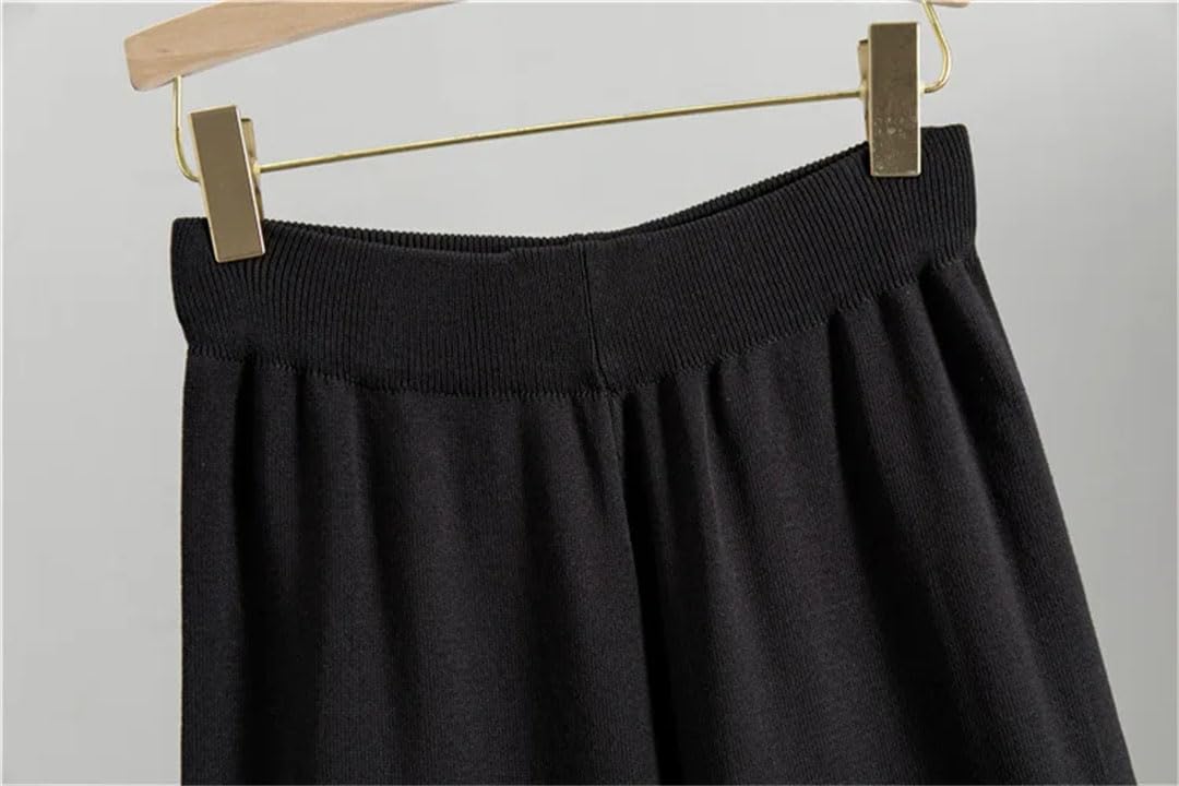 Set maglione da donna con scollo a V e stampa a maniche lunghe cardigan cappotti abiti a vita alta pantaloni a gamba larga