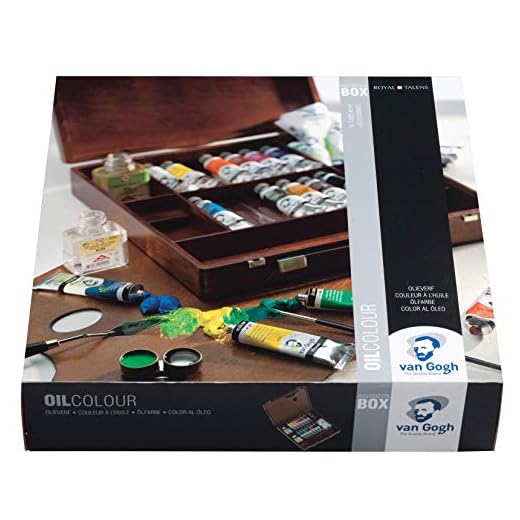 Royal Talens Van Gogh Caja De Madera Lujo Pintura Al óleo Set