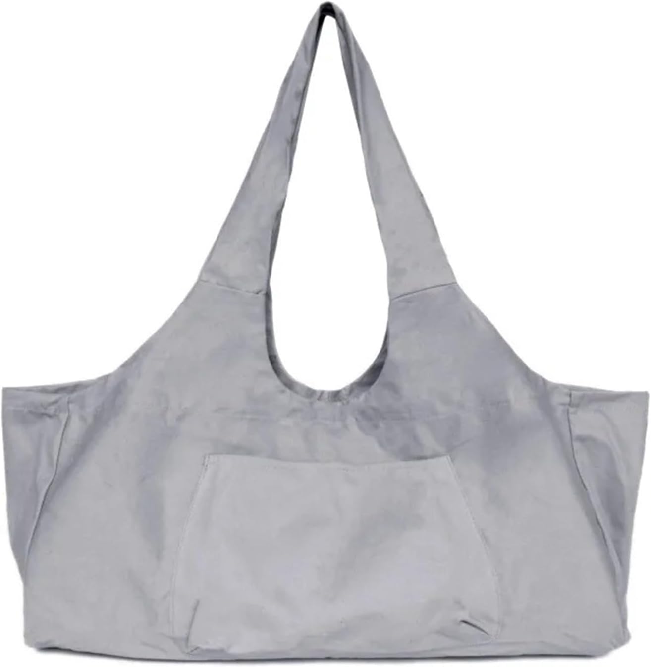 Yoga Mat Carry Bag Oversized Sling with Side Pocket for Fitness Clothing and Travel(Khaki)