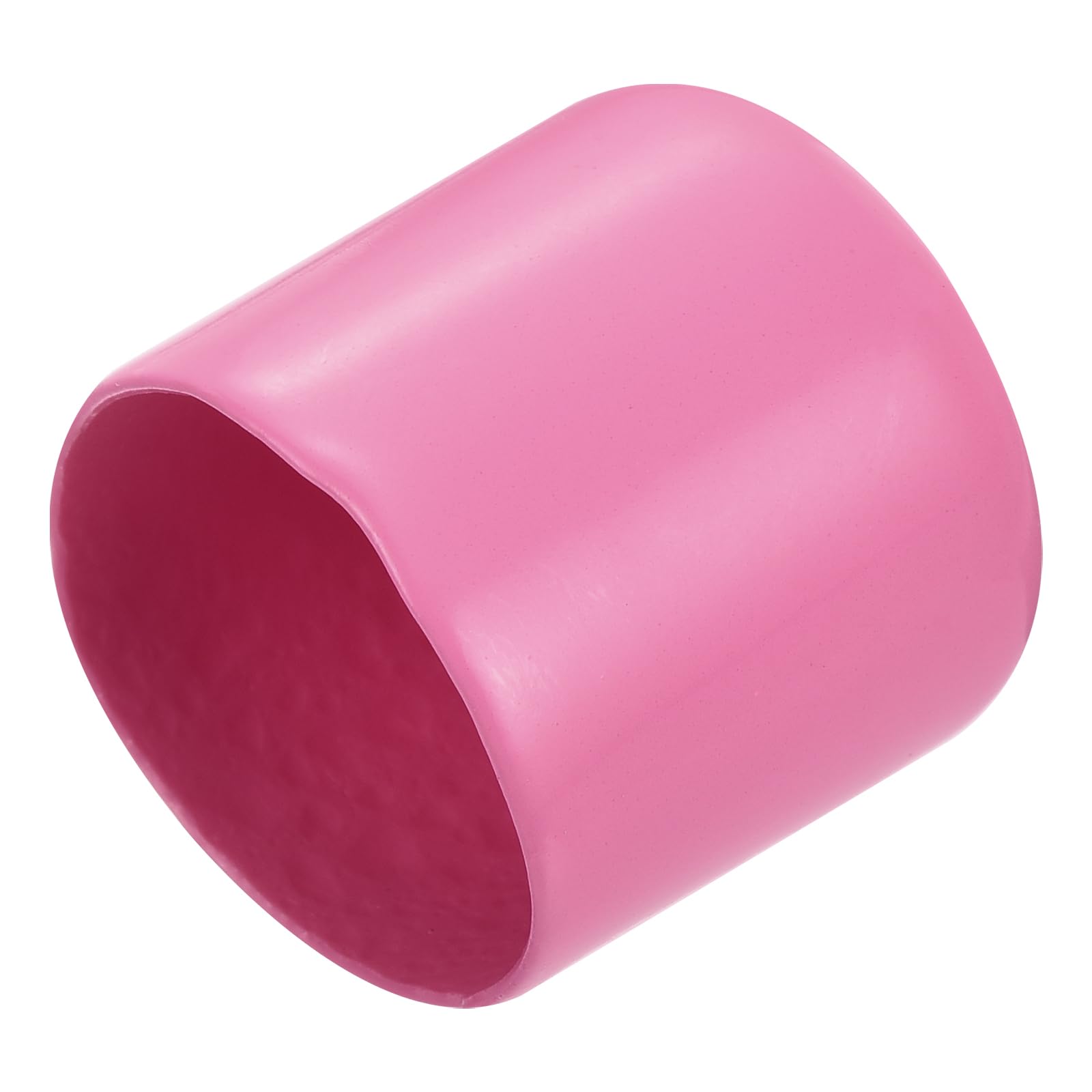 uxcell 20pcs Rubber End Caps 25mm(1 inch) ID Vinyl PVC Round Tube Bolt Cap Cover Screw Thread Protectors Pink