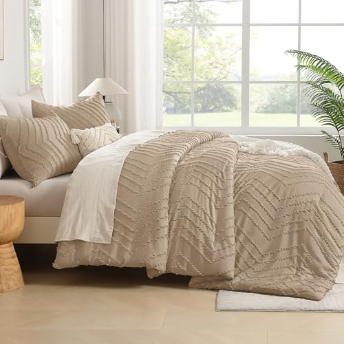 Andency Taupe Oversized King Comforter Set 120x98 Extra Large by Andency - Image 8