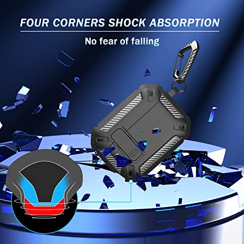 Image of RFUNGUANGO for AirPods Pro 2 Case Carbon Fiber Series, Black