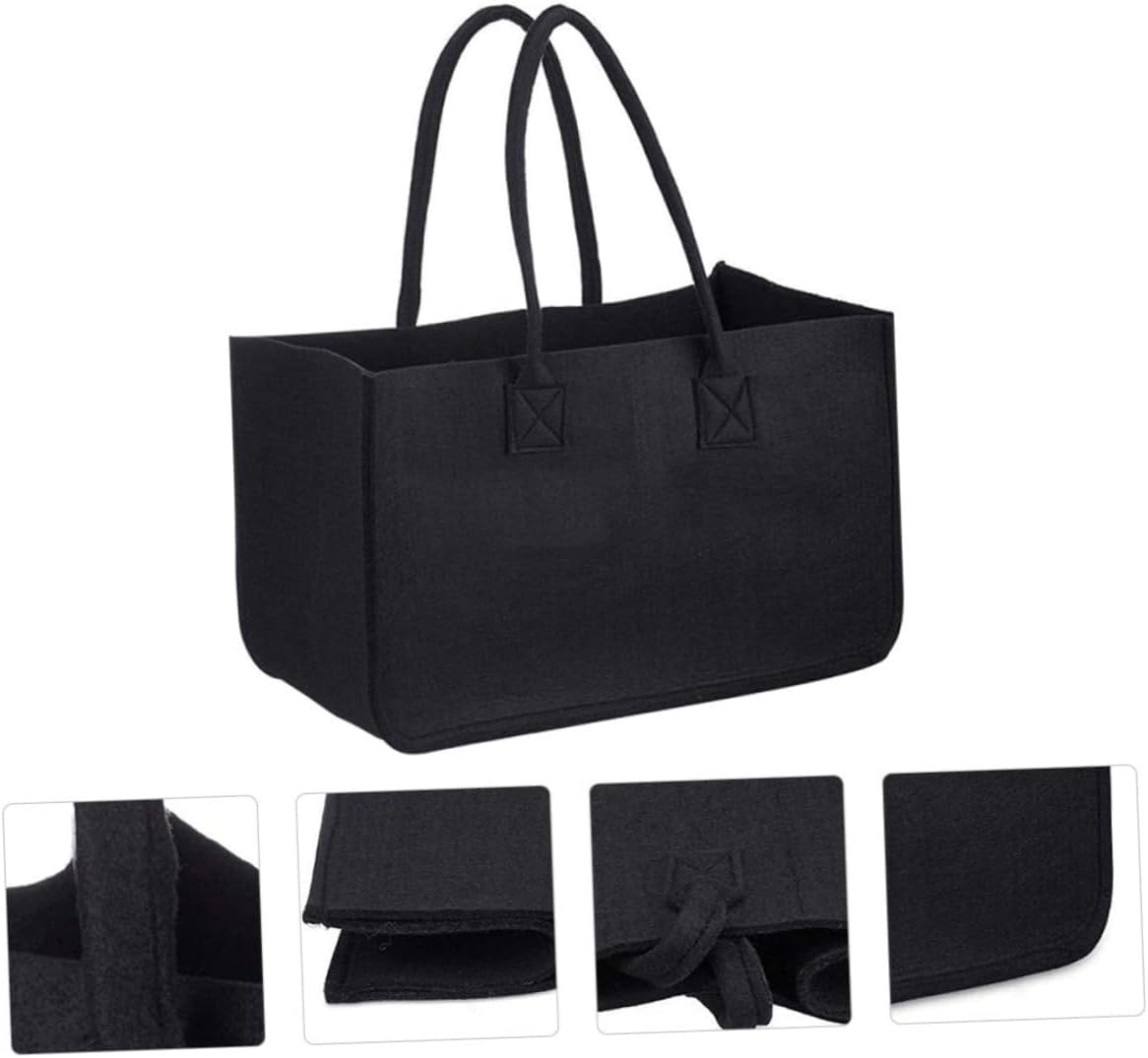 PRETYZOOM Portable Felt Firewood Bag for Outdoor Camping Halloween Season image 3