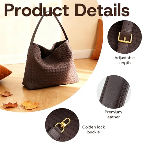 Bolso Tote tejido de gamuza para mujer miniatura 7