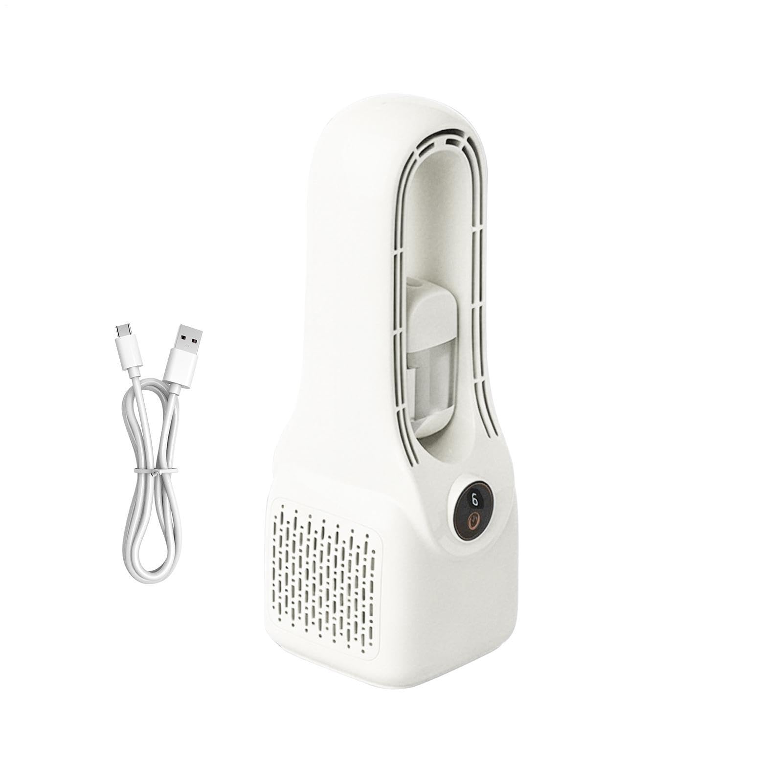 Ventilateur sans pales rechargeable de bureau avec brume et charge Type-C 1500mAh