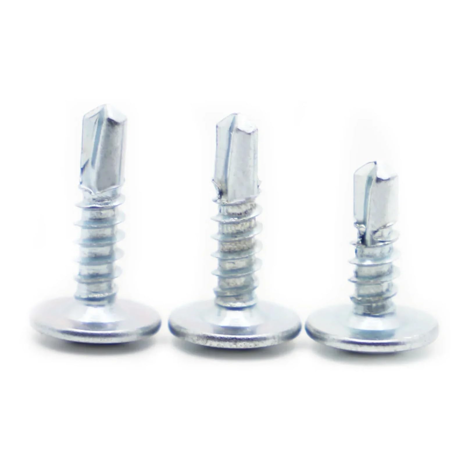 Viti autofilettanti con testa piatta, Viti autoperforanti in acciaio al carbonio, testa a traliccio modificata, zinco blu M4.2, 13-50 mm, confezione da 50(16mm)