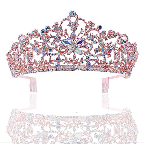 Tiara de novia vintage con flores de cristal para lucir radiante en tu boda