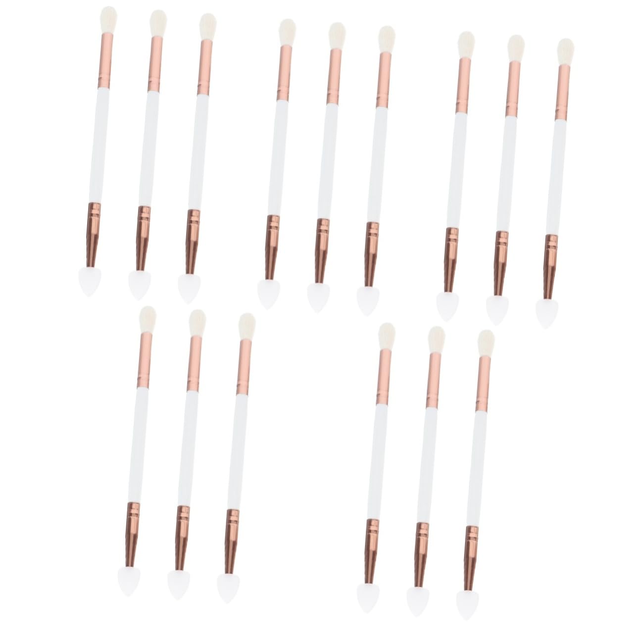 MAGICLULU 5 Set Di Pennelli Per Ombretto in Silicone A Forma Di Cuore Strumento Per Il Trucco A Doppia Testa Facile Da Trasportare 3 Pezzi * 5
