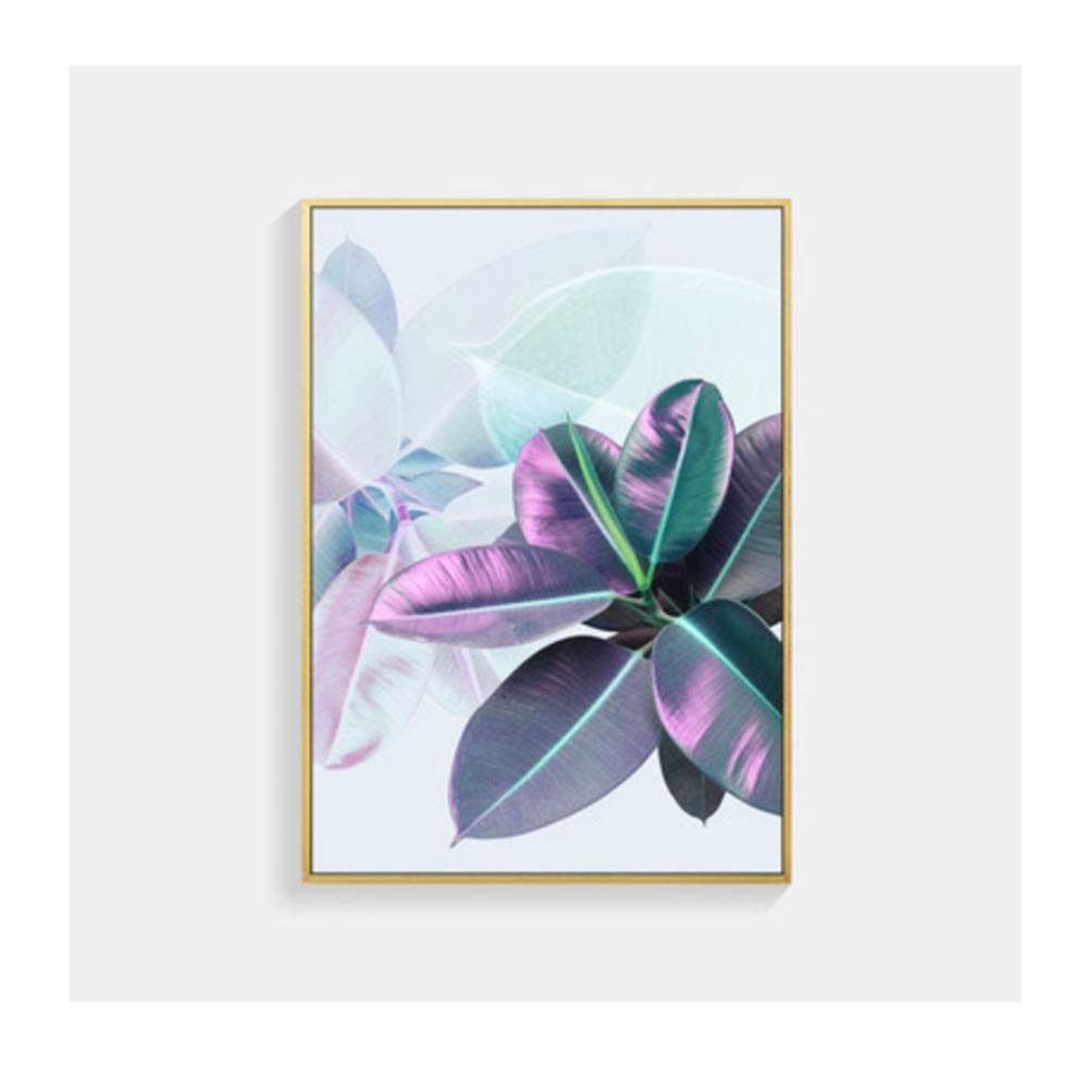 Pintura de la lona del cartel nórdico de la hoja de carteles y impresiones del arte de la pared del cartel imágenes de la pared para la sala de estar 50x70cm x3 con el marco