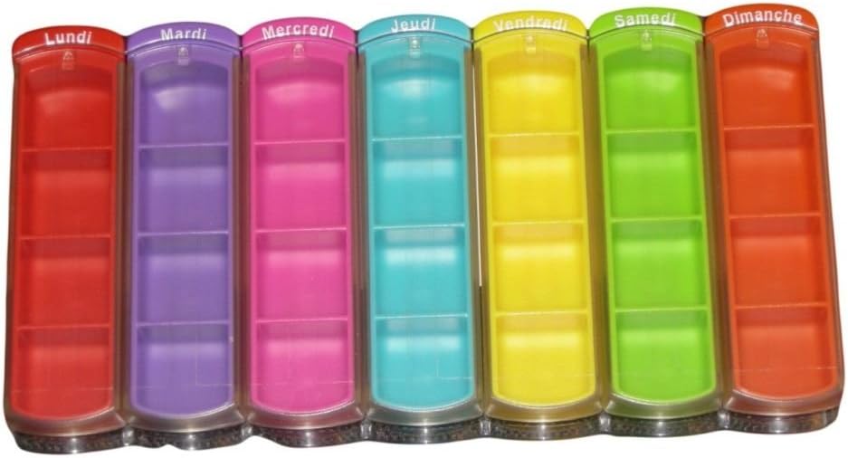 Mininizer Weekly Tablet/Pill Dispenser Colour Coded Rack