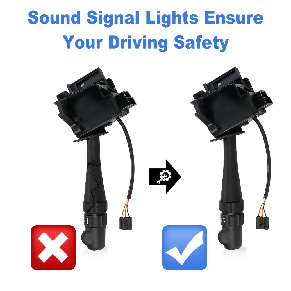 JDMON Turn Signal Switch Compatible with Cadillac CTS 2005 2006 2007, SRX 2004 2005 2006 Turn Signal Switch Cruise Control Switch Replace 25743472