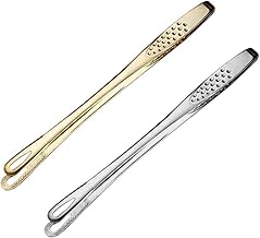 Luxshiny 2 Peças De Pinça De Churrasco De Aço Inoxidável Pinça De Churrasco Pinça De Churrasco Pinça De Grelha De Aço Inoxidável Pinça De Cozinha Pinça De Pão Pinça De Churrasco Pinça De