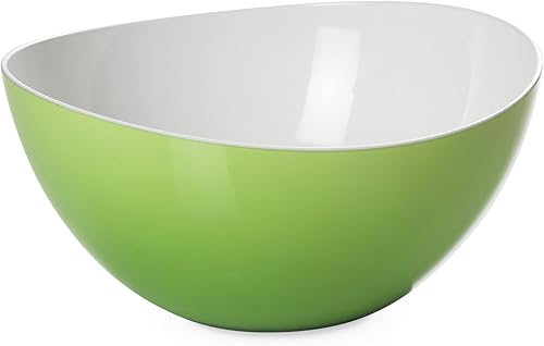 Cuenco de diseño de 7,87 pulgadas y 50,72 fl oz con interior blanco y exterior de color, Trendy Line