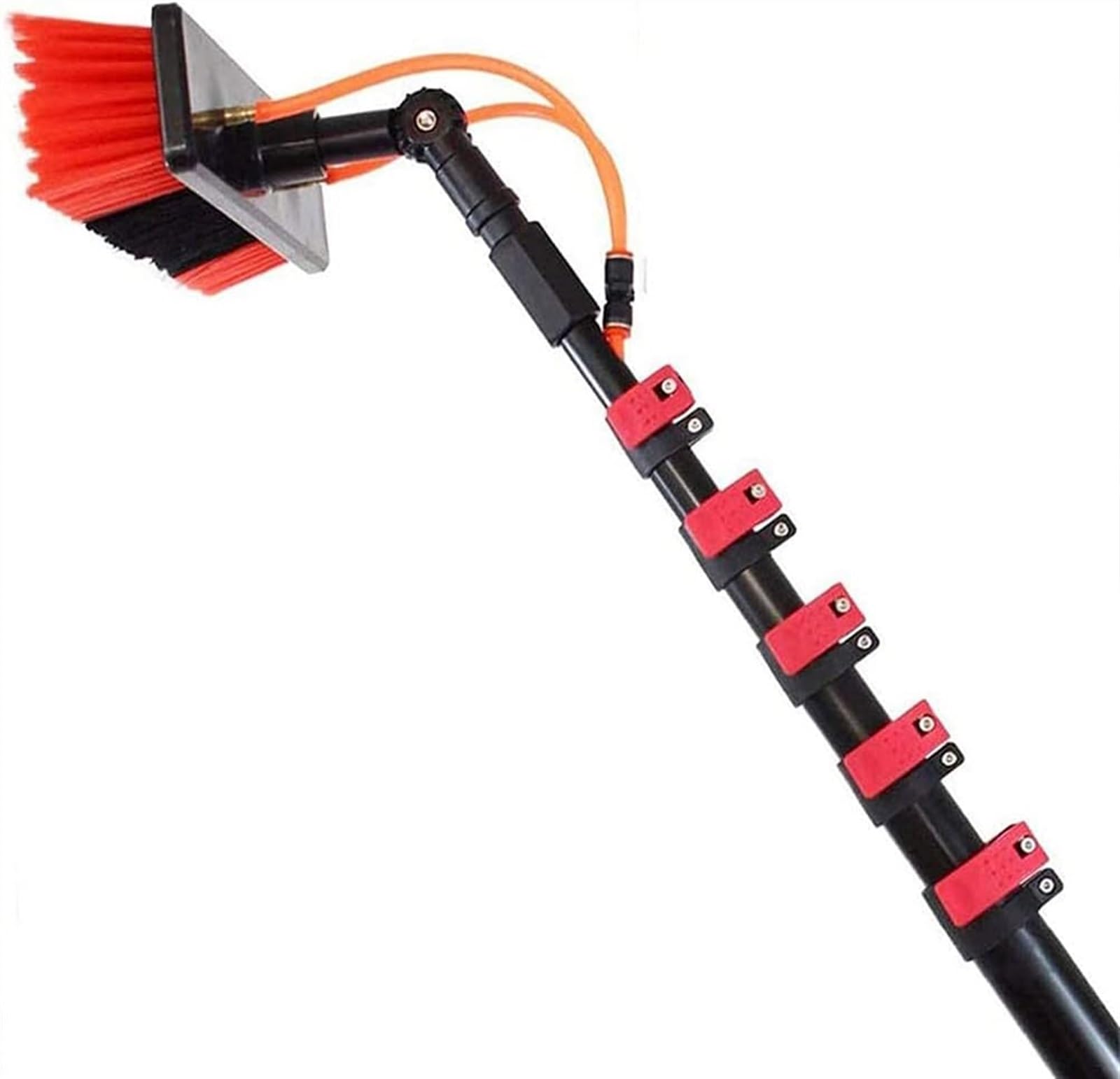 HYLYGFH Water Fed Pole Kit, Window Cleaning Pole, Water Fed Telescopic Brush Photovoltaic Panel Cleaning Tool Brush Head For Cleaning Photovoltaic And Solar Panels(3.6m)