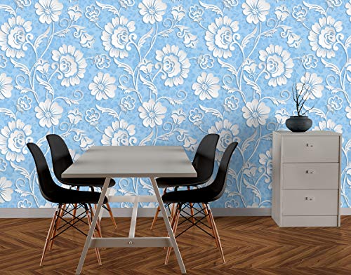 Image of DECOR PRODUCTION Self Adhesive Wallpaper Wall Sticker for Home Decor, Living Room, Bedroom, Hall, Kids Room, Play Room (PVC Vinyl, Water Proof 10 sq.ft) 16x90 Inches Each Strip