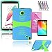 LG G Pad 2 8.0 /G Pad F 8.0 Case, EpicGadget(TM) Heavy Duty Hybrid Case Full Protection Cover with Kickstand For LG Gpad 2 8" / Gpad F 8"+ G Pad 2/F 8.0 Screen Protector and 1 Stylus (Blue/Green)