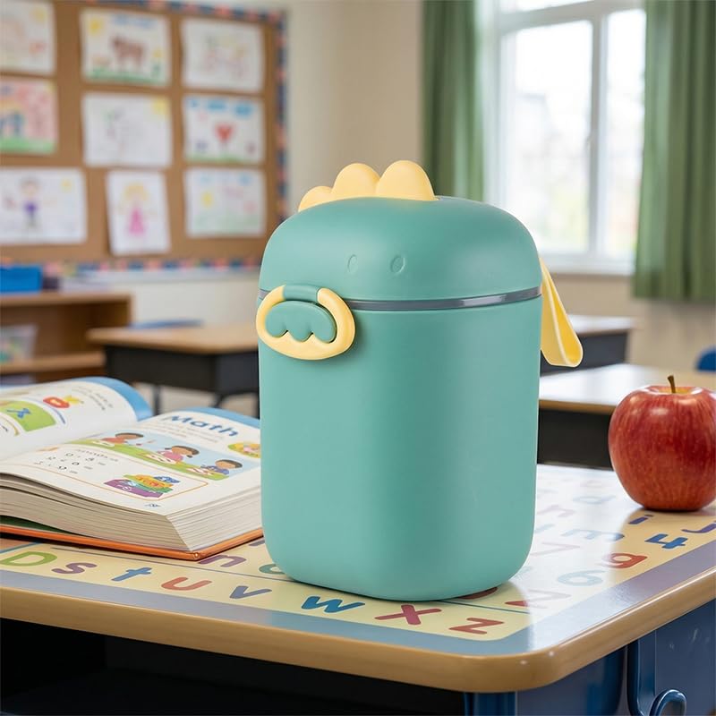 Cartoon Dinosaur, Milk Powder, Large Capacity, Double-Layer Thickened, Storage Container