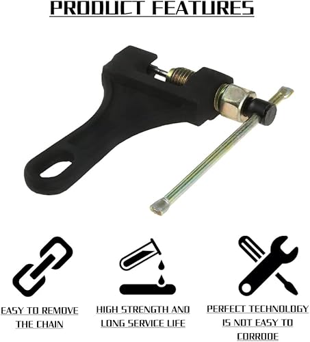 Miniatura 4 de Mtsooning Herramienta para romper cadenas de motocicleta con dedal de repuesto para ATV Quad Go Kart Dirt Pit Bike Scooter Tractor # 420 428 520 525
