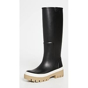 Tory Burch Women's Foul Weather Tall Boots, Perfect Black