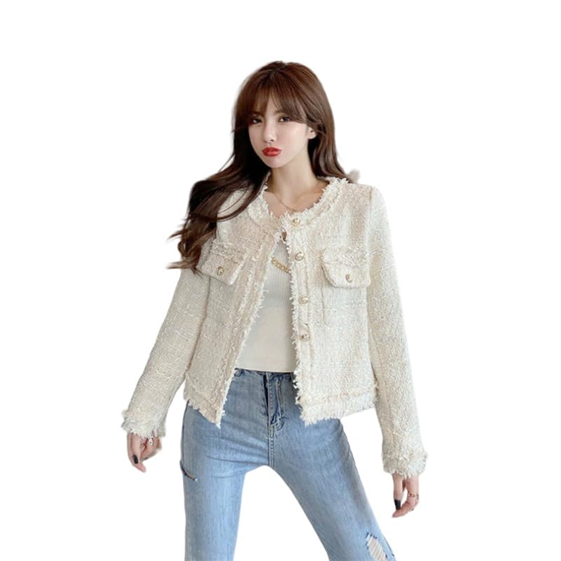 Veste courte en tweed pour femme idéale pour vos sorties citadines
