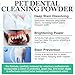 ARMOYA Dog Dental Powder - Teeth Cleaning Powder for Dogs - Dog Dental Care - Plaque & Bad Breath Off P-owder D-og - D-ental Care Supplies for Small - Medium - Large Do-gs