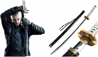 DMC5 デビル メイ クライ5 バージル 閻魔刀 金属製 模造刀 コスプレ DMC5 デビル メイ クライ5 バージル 閻魔刀 金属製 模造刀