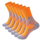 WIFFGO Athletic Cushioned Socks For Men Sports Wicking Running Compression Workout Size 6-14 Outdoor