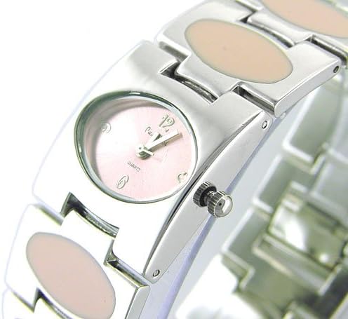 LOOK New Enamal Silver Steel Ladies Bracelet Watch