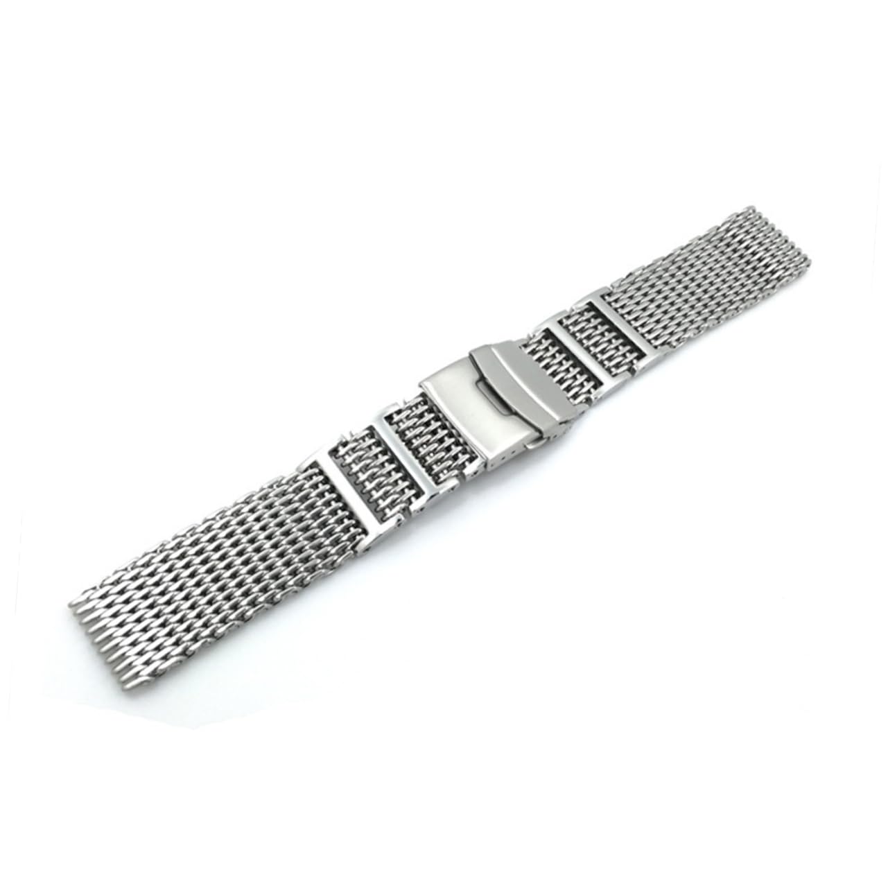 VALICLUD Bracelet de montre en acier inoxydable - 22 mm - Design maille de requin - Bracelet de rechange pour homme et femme - Robuste - En métal - Pour le quotidien, les loisirs