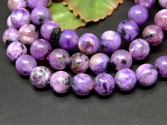 Amazon.co.jp: 65379 チャロアイト 8mm AA+ ブレスレット 内径16cm