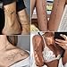 Tazimi Temporary Tattoos For Women Girls-24 Sheets Branch Flower Leaf Wild Plants Sketch Realistic Long-lasting Tattoo Stickers Waterproof Tattoo Sets for Arm Collarbone Leg Backbone Body Art