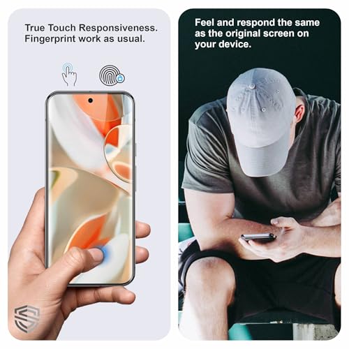 Image of TPU hydrogel Edge to Edge Screen Protector Guard For Google Pixel 9 Pro XL and Google Pixel 10 Pro XL (6.8 Inch) With Installation Kit | Fingerprint Compatible | Edge to Edge Coverage