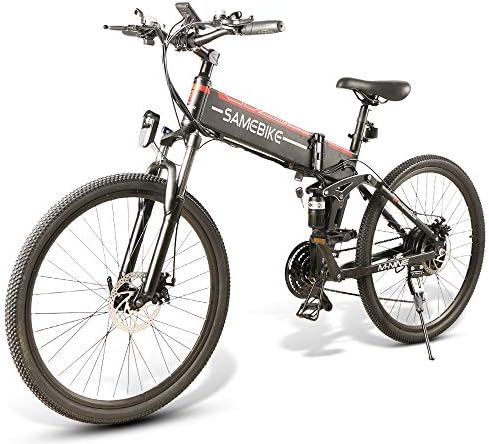 SAMEBIKE LO26 Electric Bike for Adults, Folding Electric Mountain Bicycle  Adults 26 inch E-Bike 500W Motor Professional Shimano 7 Speed Gears with  48V 10AH Removable Lithium-Ion Battery : Sports \u0026 Outdoors