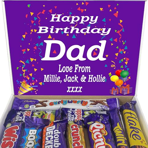 Image of Happy Birthday Personalised Letterbox Gift - Chocolate Gift - Letterbox Chocolate - Birthday Gift - Add Your Message - Choose Your Chocolates